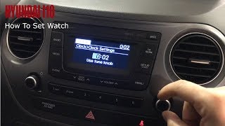 Hyundai I10 How To Set Watch Impostare Ora