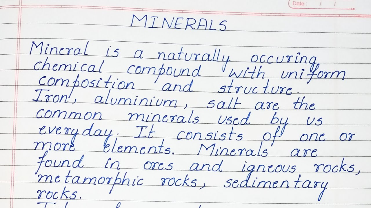 essay mineral resources