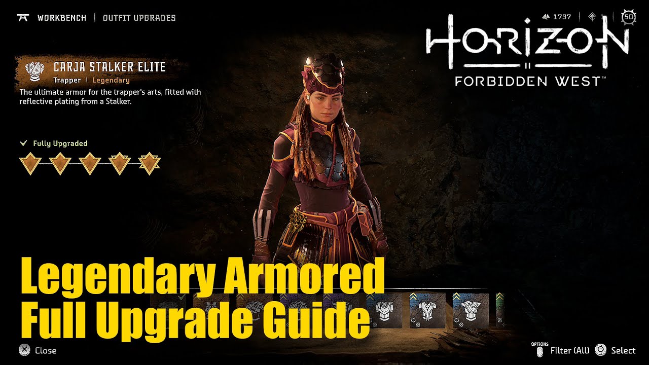 Horizon Forbidden West Trapper Outfit Carja Stalker Elite Legendary