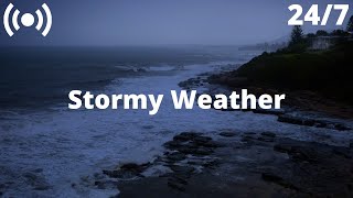 Ocean Thunderstorm Sounds | Stormy Sea Waves, Heavy Rain &amp; Rolling Thunder Sounds for Sleeping FAST