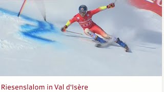 Ski Alpin Men's Giant Slalom Val D'Isère(FRA) 1.run Highlights 2023 | by WeedyLove