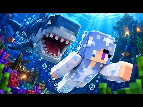 Minecraft but we can *only* breathe underwater!! (Did I enter the Nether??) | Waterfall Episode #1