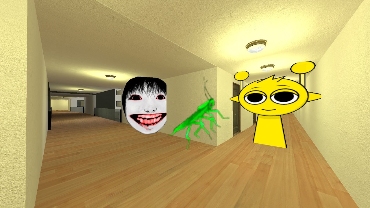 MY NAME IS TAPAKAH YOSHIE AND SPRUNKI IN LIMINAL HOTEL GMOD #playongmod #gmod #nextbot