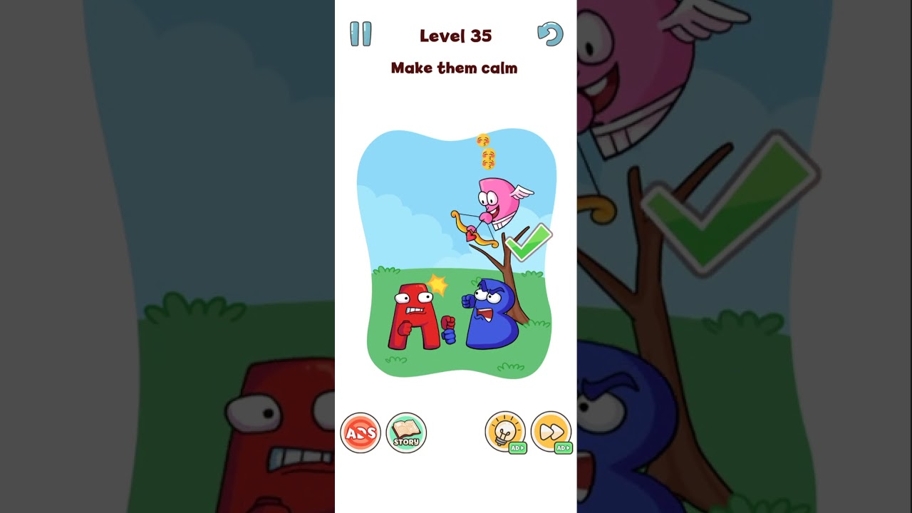 Alphabet DOP Delete Tricky Puzzle Level 35 Android Gameplay Solution