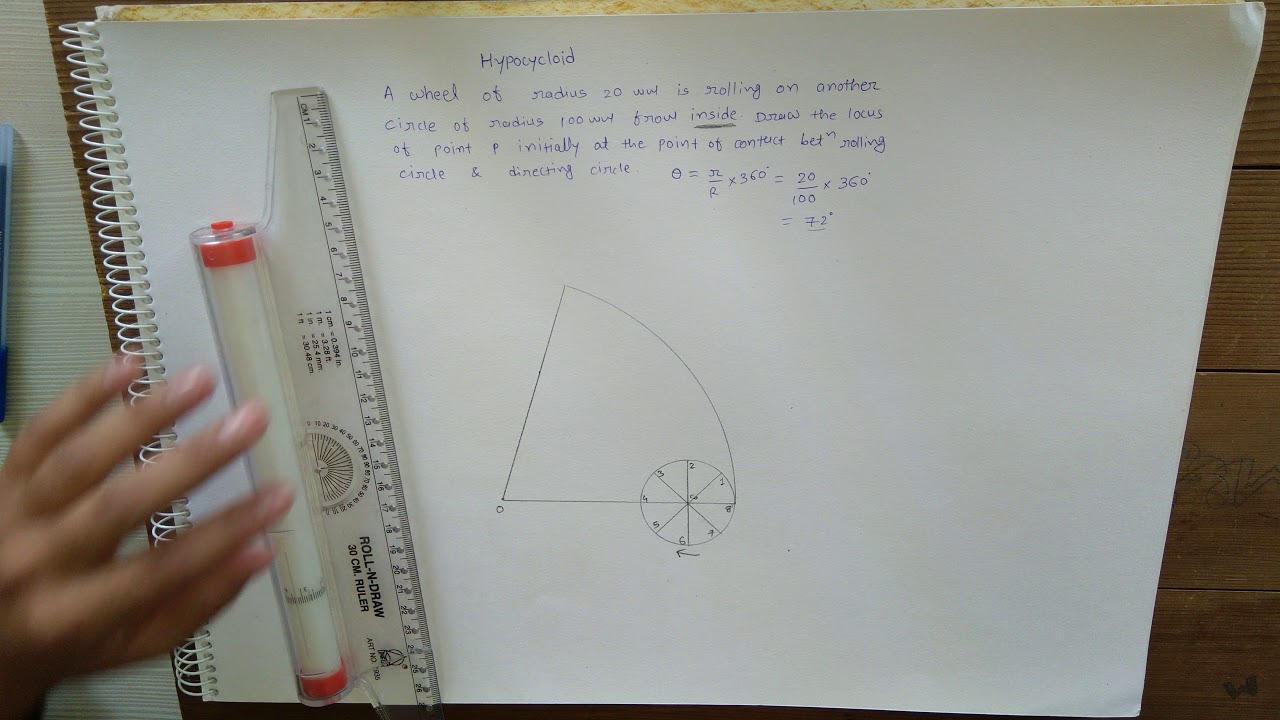 Hypocycloid | Engineering Curves | Engineering Graphics/ Drawing | gtu ...