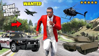 GTA 5 : FRANKLIN BECAME THE MOST WANTED MILLIONAIRE 😯