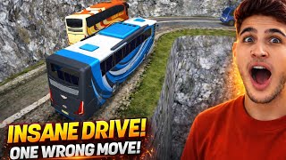 World’s Most Dangerous Bus Road 😳 | Extreme Cliff Challenge screenshot 3
