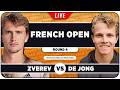 ZVEREV Vs DE JONG French Open 2026 LIVE Tennis Watchalong 
