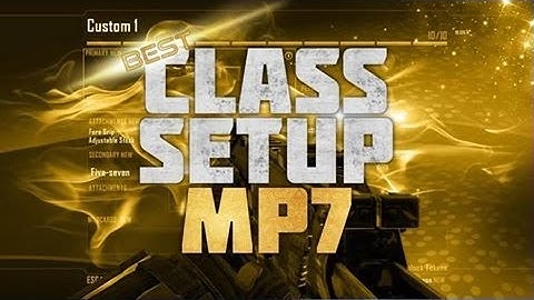 Call of Duty Black ops 2 - Best class setup - MP7