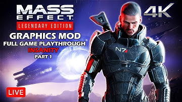 Mass Effect 1 Insanity PC Graphics Mod 4K 60FPS - Full Game Playthrough (Part 1)