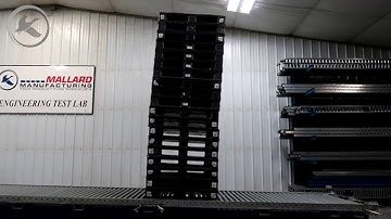 Full Roller Pallet Flow Test with IGPS Pallets | Mallard Manufacturing