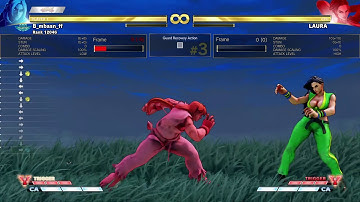 STREET FIGHTER V - Ken meaty L Hadoken post throw corner setup.