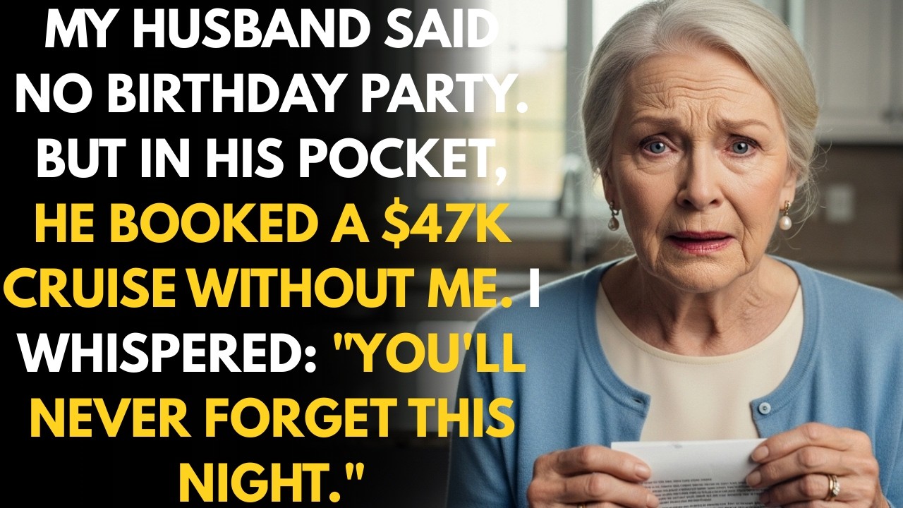 My Husband Said No Birthday Party. I Found a $47K Cruise in His Pocket—Without My Name.