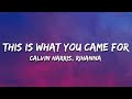 Calvin Harris Rihanna This Is What You Came For Lyrics Calvin Harris Rihanna This Is What You Came For Lyrics