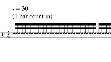 How one bar of 128th notes sounds at 30bpm