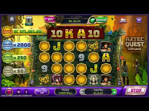 Luckyland Slots: Aztec Quest: Triple Bonus From 5 to 50