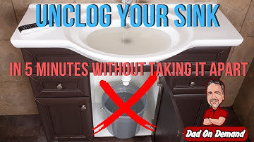 How To Unclog A Bathroom Sink With Standing Water In 5 Minutes Without Taking It Apart