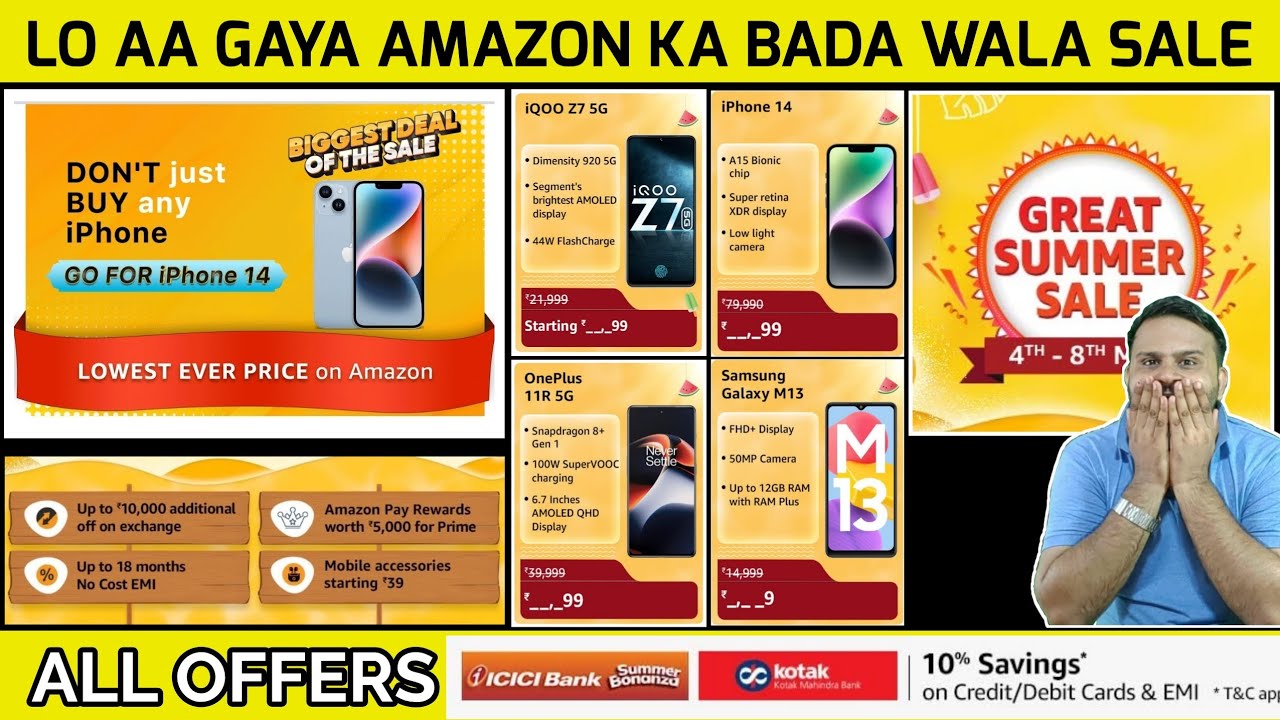 AMAZON GREAT SUMMER SALE CARD OFFERS AND SALE DATE AMAZON SALE ALL
