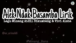 alek ndax basamba// lagu minang terpopuler