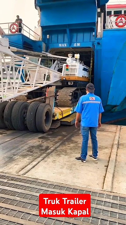 Truk Trailer Masuk Kapal#shorts #herichannel#viral #animasimobiltruk#tronton #bus#beko#truck#tronton