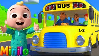 Wheels on the Bus Remix | Nursery Rhymes Kids Songs