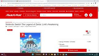🎮 ¡Oferta Mediamarkt! Juego The Legend of Zelda: Link's Awakening barato 40€ ¡20 DTO! Opinión 🎮