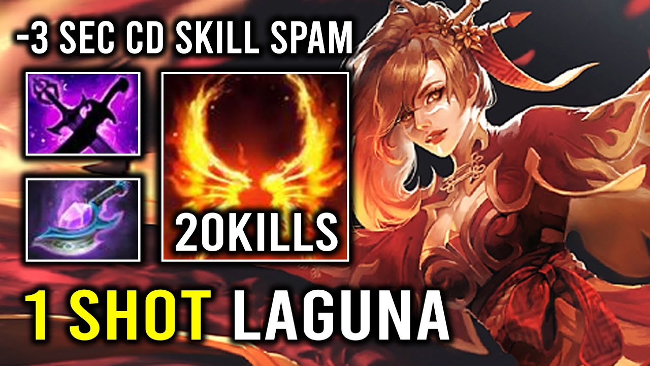 1 Shot Laguna Arcane Blink  3 Second CD Unlimited Skill Spam Hyper Carry Lina Dota 2