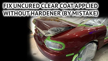 Forgot to Add Hardener to Clear Coat? Step-by-Step Recovery Guide