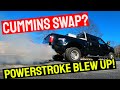 Ford F-350 Cummins vs Powerstroke Diesel Engine Swap Replacement - Flying Wheels