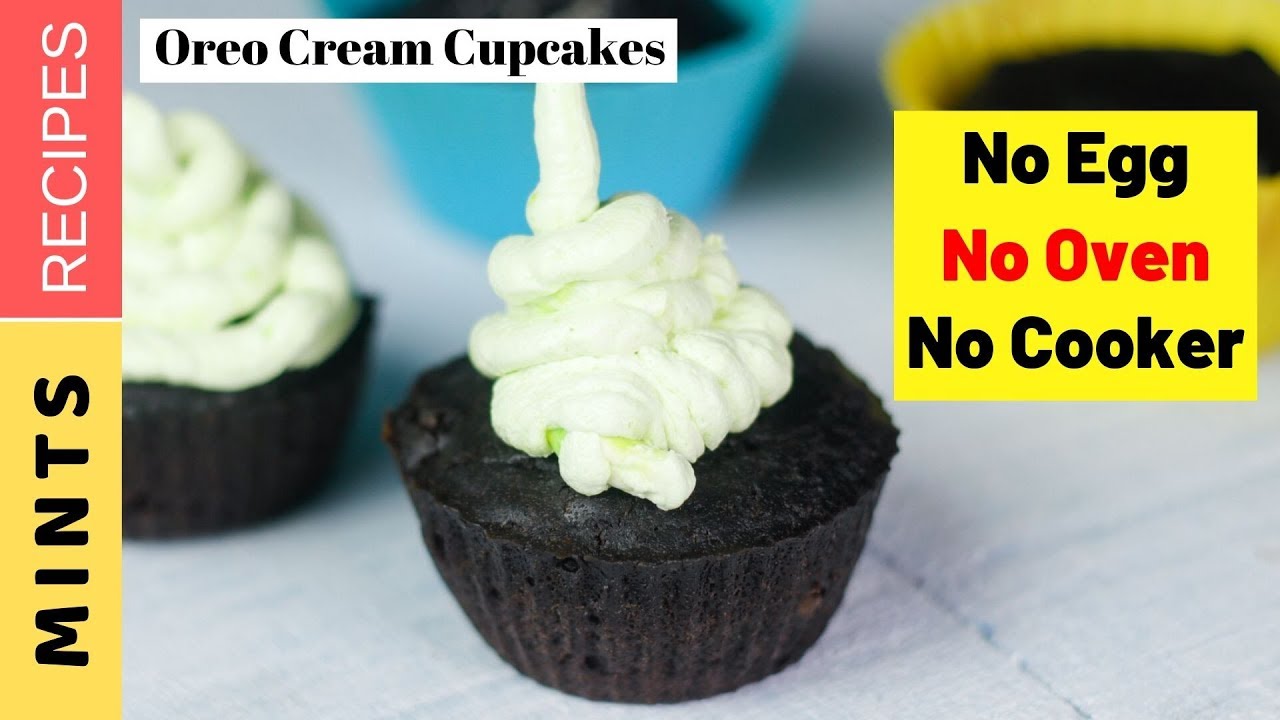 Oreo Biscuit Cream Cupcake in Saucepan | How To Make Chocolate Cupcakes | MintsRecipes