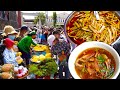 Fresh Food compilation In Cambodian Market - Eating Breakfast And Walk Around Market