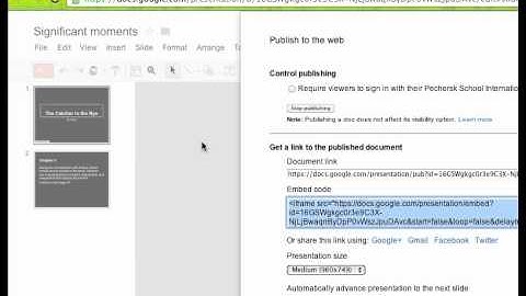 How to embed Google Presentation on Blogger