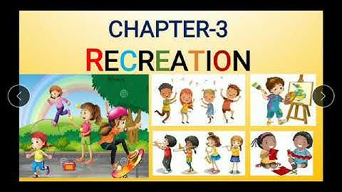 Recreation (part-1)| Ch-3| EVS| Class 3| by Durga