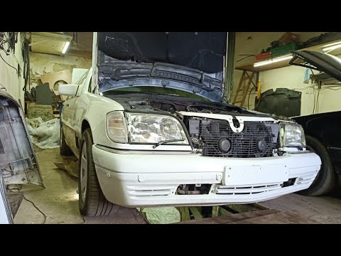 Ремонт W140 S500 Белый Long Часть 1