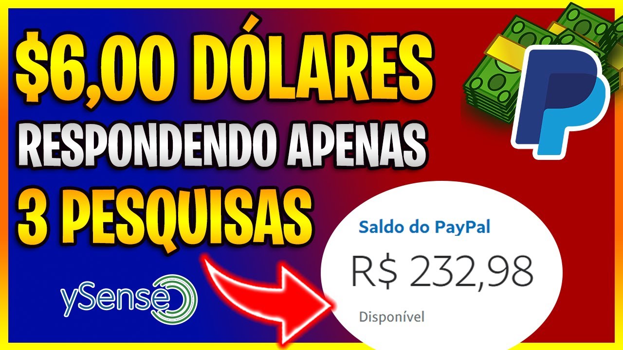 [NOVIDADE] SITE PAGA $6,00 DÓLARES PARA CADA PESQUISA RESPONDIDA | Ganhar Dinheiro Online