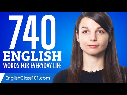 740 English Words for Everyday Life - Basic Vocabulary #37