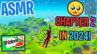 ASMR Gaming 🥺 Fortnite Chapter 2 in 2024 iPhone Relax Gum Chewing 🎮🎧 Controller Sounds + Whispers 💤