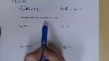 Math 1314 - 4.3 Logarithmic Properties