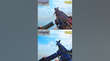 Paid vs Free XM4 in codm 💀 #shorts #codm #codmobile