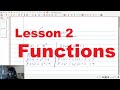 Functions : Lesson 2 (Grade 12 English medium)