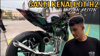 Rian Arifin Ganti Kenalpot H2 Harganya Buat Melongo