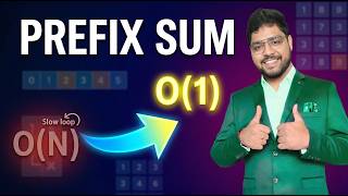 Prefix Sum Tutorial for Beginners | Range Sum Queries in O(1) Time