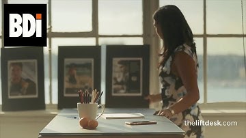 High-End Height Adjustable Desk - BDI Sequel Lift Desk