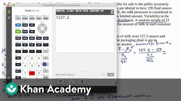 Free response example: Significance test for a mean | AP Statistics | Khan Academy