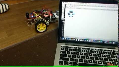 Web controlled robot with cc3200