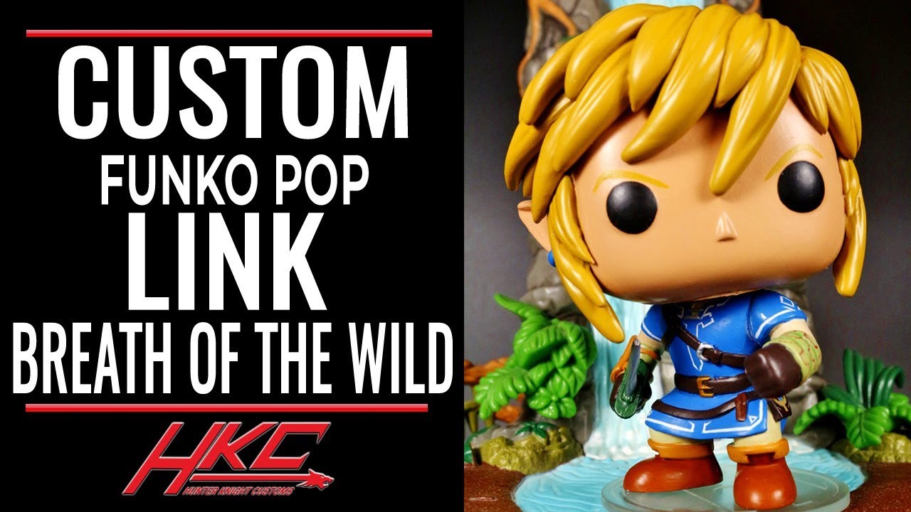 Strålende Frø plukke Custom Funko Pop Legend of Zelda LINK (Breath of the Wild) figure by Hunter  Knight Customs - YouTube