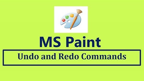 MS Paint : Undo & Redo