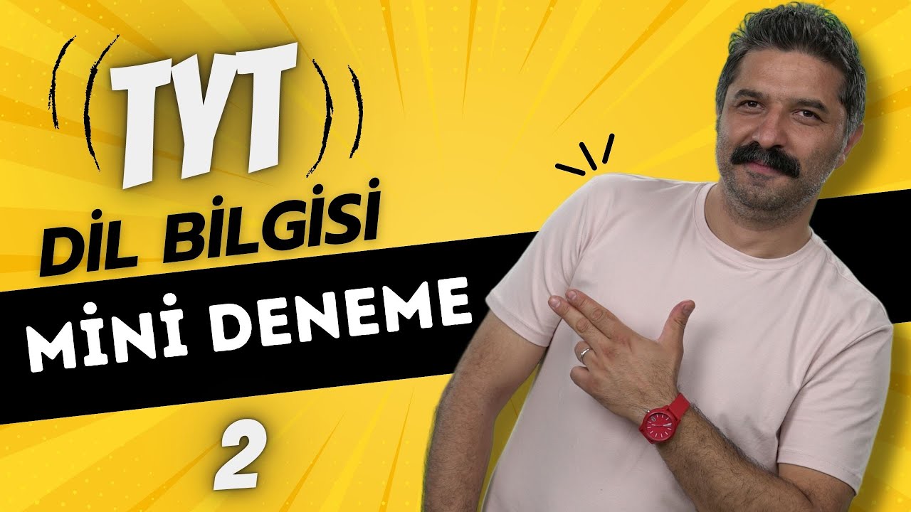 TYT / Dil Bilgisi / Mini Deneme - 2 / RÜŞTÜ HOCA