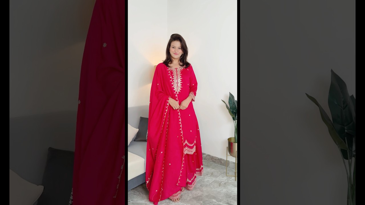 Festive wear kurta set with dupatta Flipkart l Anarkali, Sharara suit & embroidered Kurta set