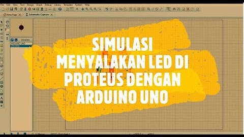Simulasi Menyalakan LED di Proteus | PROTEUS